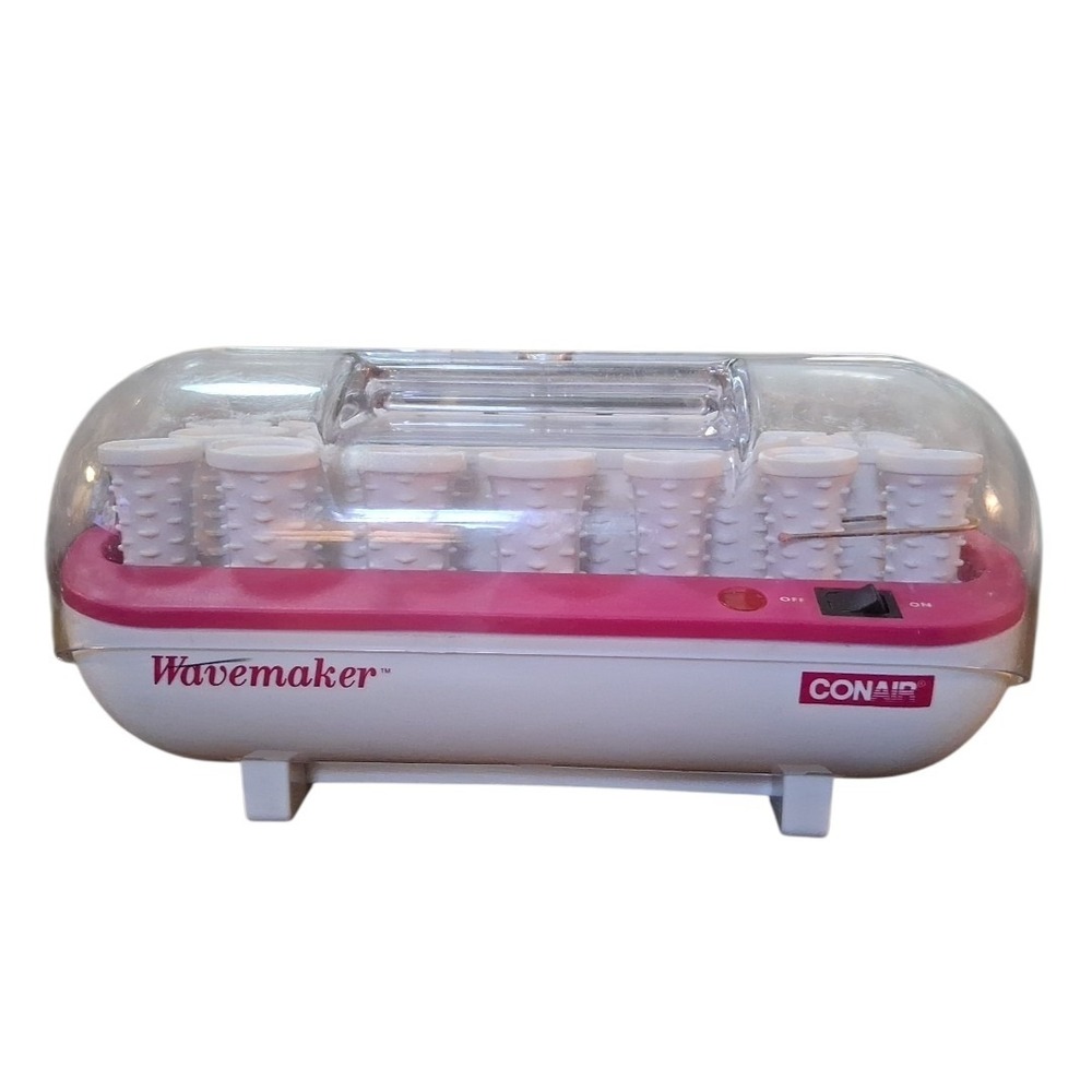 Conair Wavemaker HS16X Hair Curlers 20 Hot Rollers Lg Med Sm NO Clips Tested
